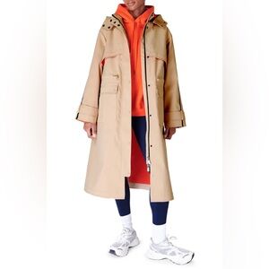 Sweaty Betty Water-Resistant Hooded Technical
Trench Coat in Khaki